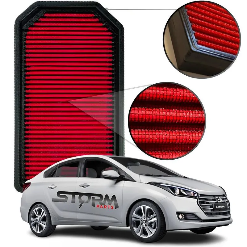 Filtro Ar Esportivo Inbox Hb20 Motor 1.6 16v 2012 A 2019 Rs