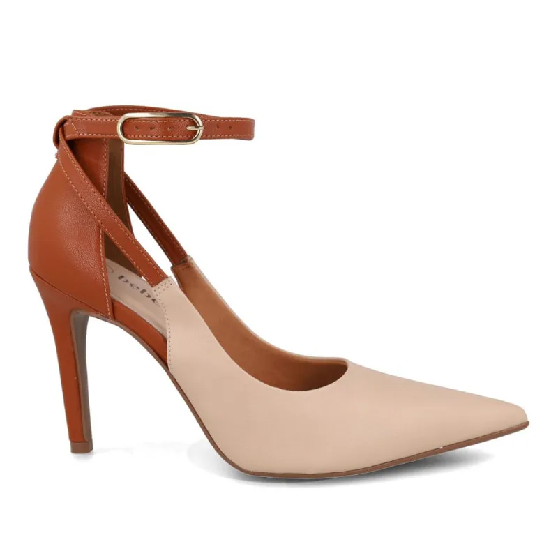 Scarpin Slingback Bebecê Feminino Bege 34