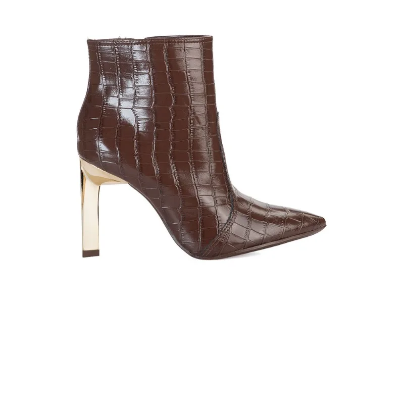 Bota Bebecê Cano Curto Sofisticada Marrom 39