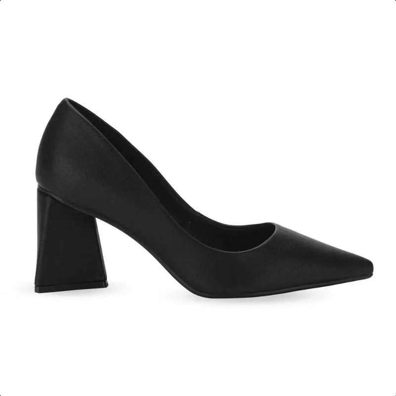 Sapato Scarpin Feminino Salto Bloco Bebece 39 / NAPA-EGEU-PRETO
