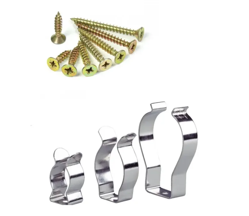 Kit 06 Abraçadeira C/ Parafuso 25mm P/ Lâmpada Tubular T8 T9