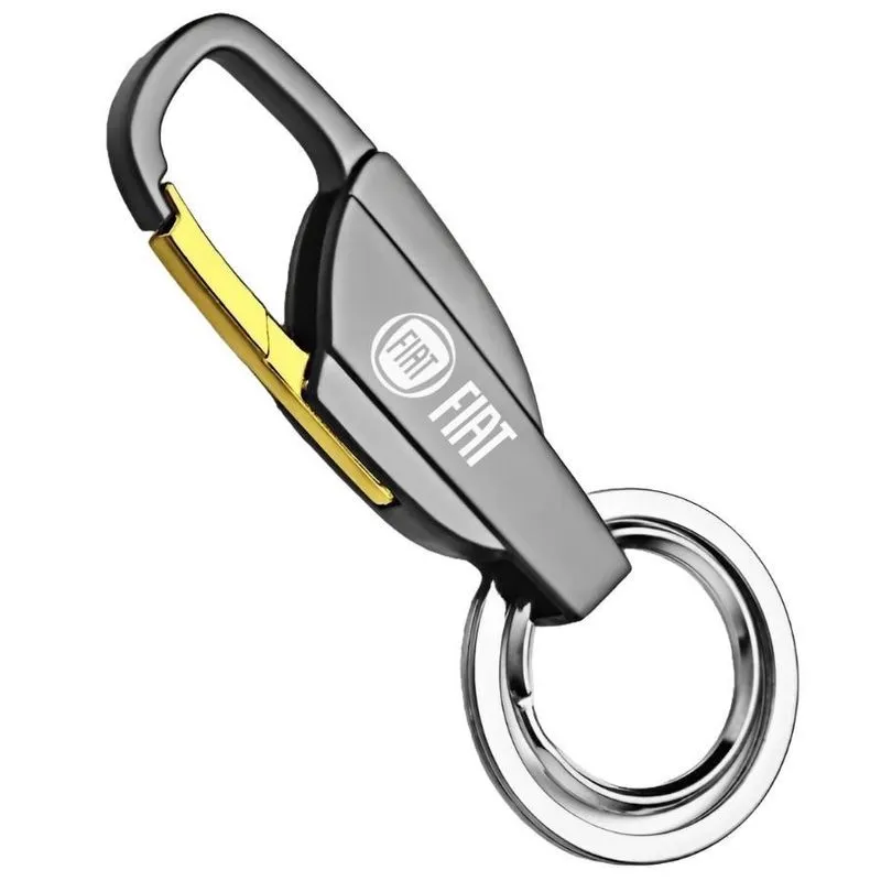 Chaveiro Aço Grafite/Dourado Fiat Pulse Argo Cronos Siena
