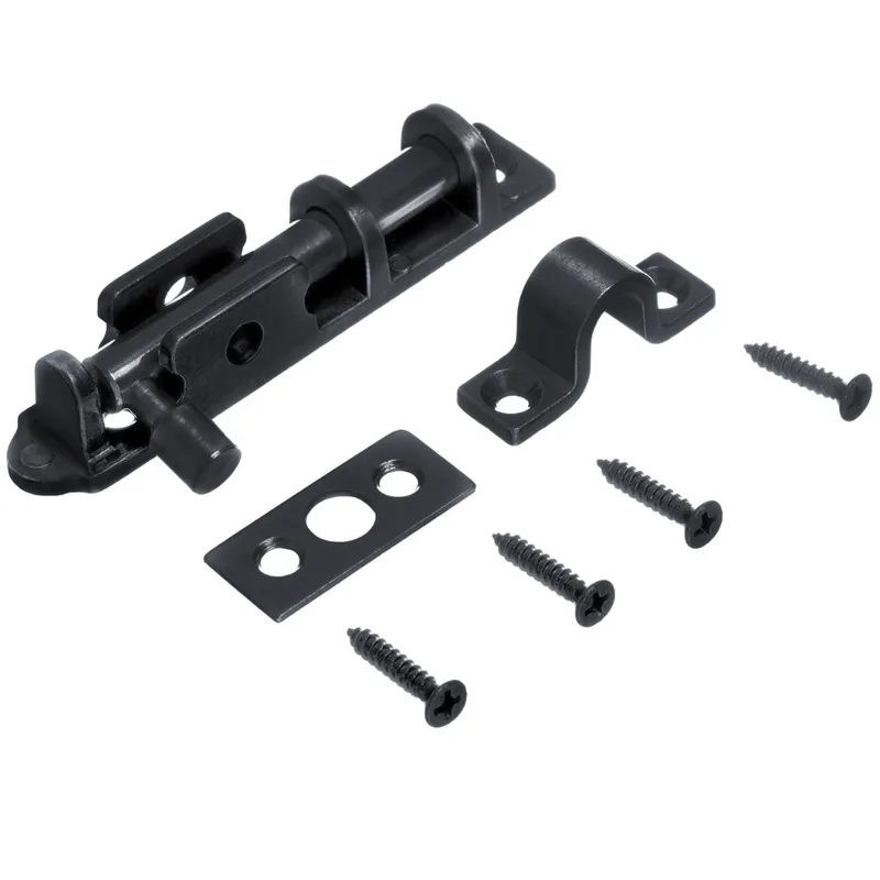 Trinco Uniao 9cm. Zamac/Latao Preto Uniao Mundial