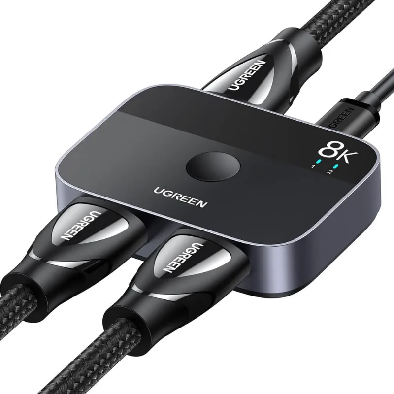 Ugreen Divisor Hdmi 2.1 8k 60hz 4k 120Hz Switch Splitter 2 Em 1 48 Gbps
