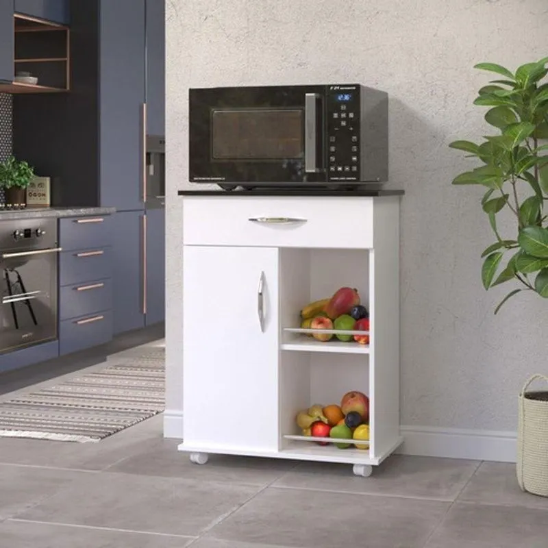 Fruteira Escritorio Forno Eletrico Com Tampo Na Cor Preta