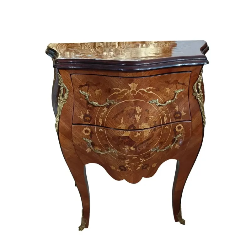 Cômoda Bombê Clássica com Marchetaria | Prime Home Decor