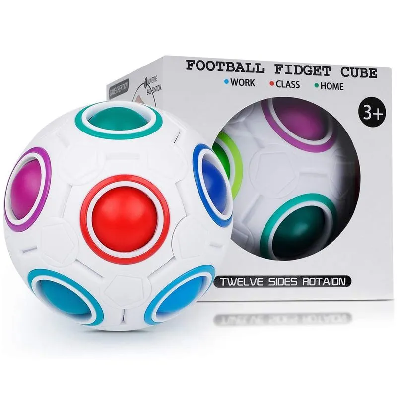 Fidget Toy Bolinha Anti Stress Cubo Mágico Bola Mágica - Colorido