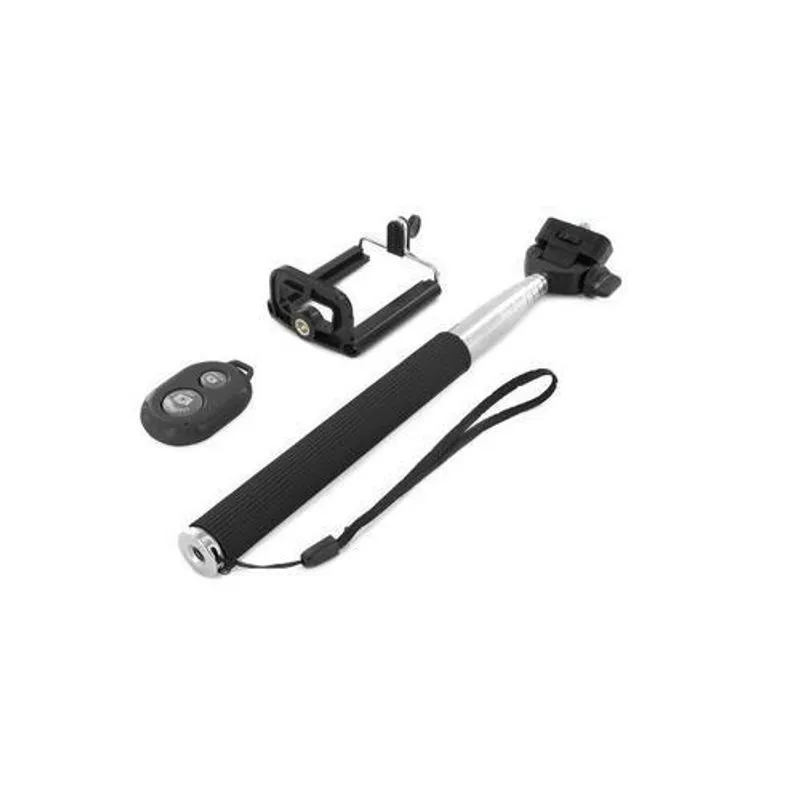 Bastão De Selfie Com Controle Bluetooth Preto