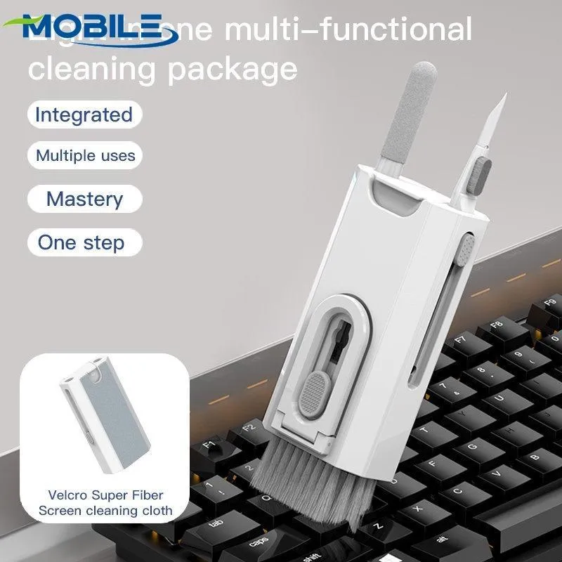 1 Conjunto 8 Em 1 Kit Limpeza Fone Ouvido Sem Fio Teclado