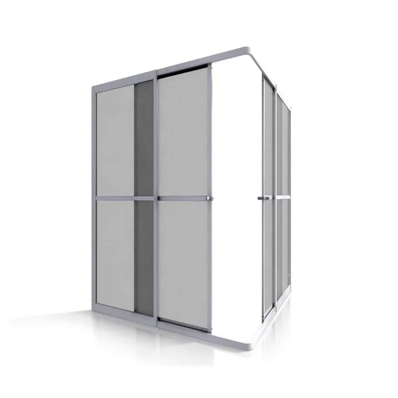 Box de canto Kit 4 folhas 80x80cm branco Ibrap