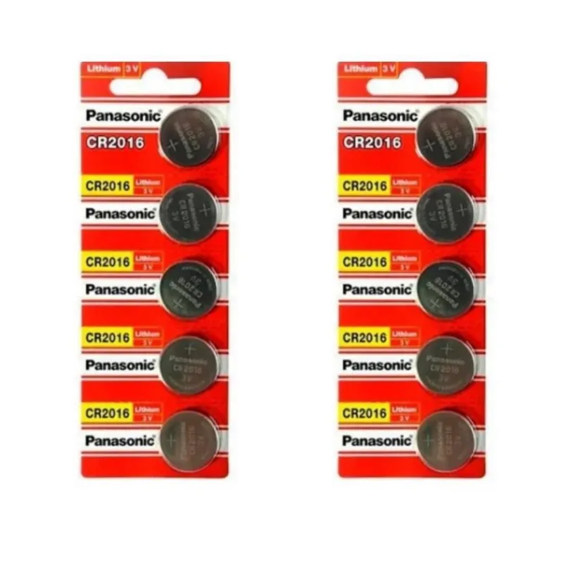 Kit 2 Cartelas Pilhas Baterias Cr2016 3V Panasonic Relogio