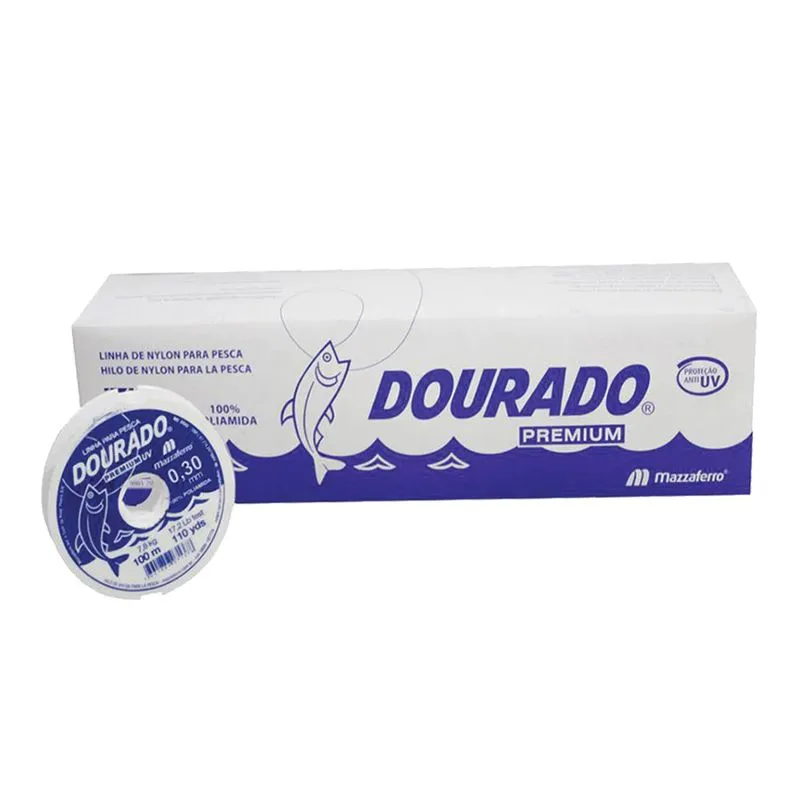 Kit Linha Mazzaferro Dourado Premium Uv 0.40mm 2000m 20un