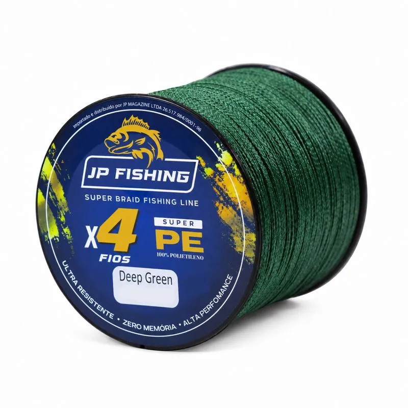 Linha Jp Fishing Multifilamento 4x 500m Zero Memória 4 Fios 100% Polietileno