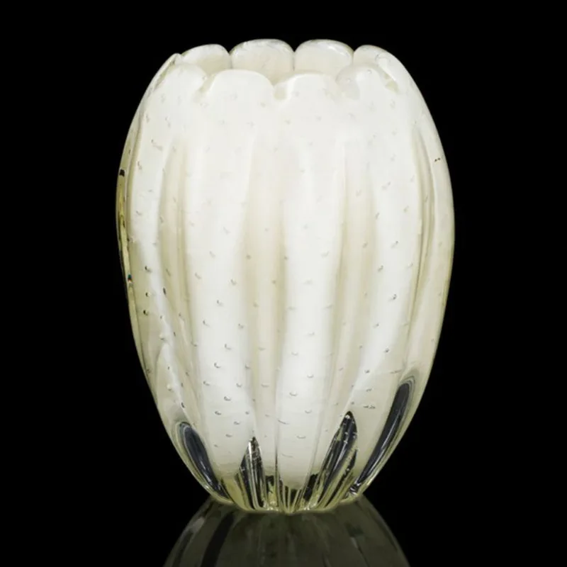 Vaso Em Cristal Murano Pérola - São Marcos