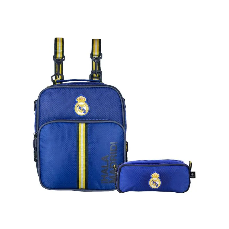 Kit Escolar Time Real Madrid Luxo Lancheira Térmica + Estojo