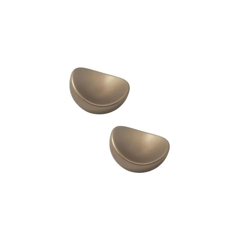 Puxadores Avelã Dourado 32mm - Kit 2 - Meta Ferragens