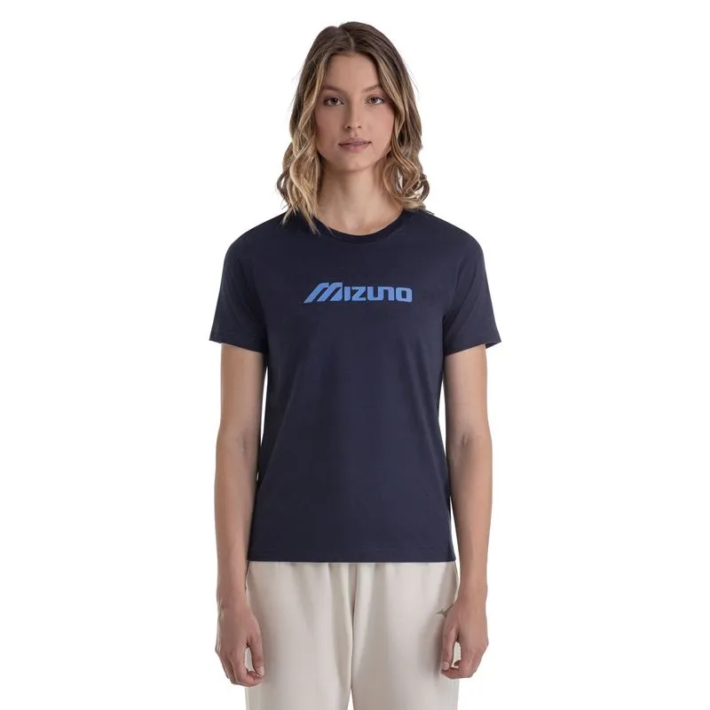 Camiseta Mizuno Basic Run Bird Feminina M / Azul