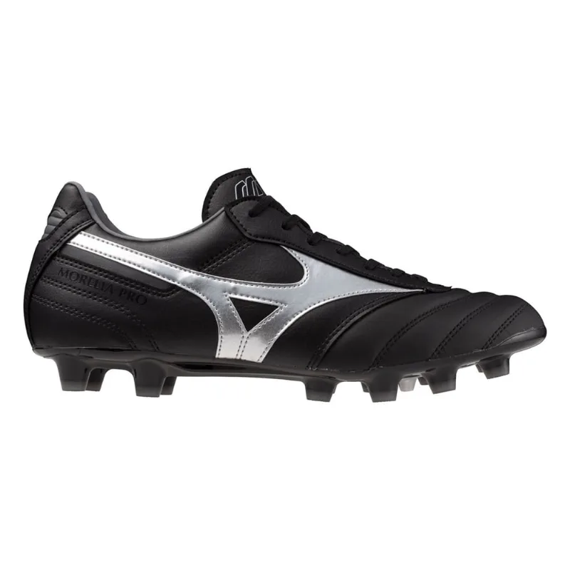 Chuteira Campo Mizuno Morelia Elite md ii Pro - Masculino - Preto-Cinza