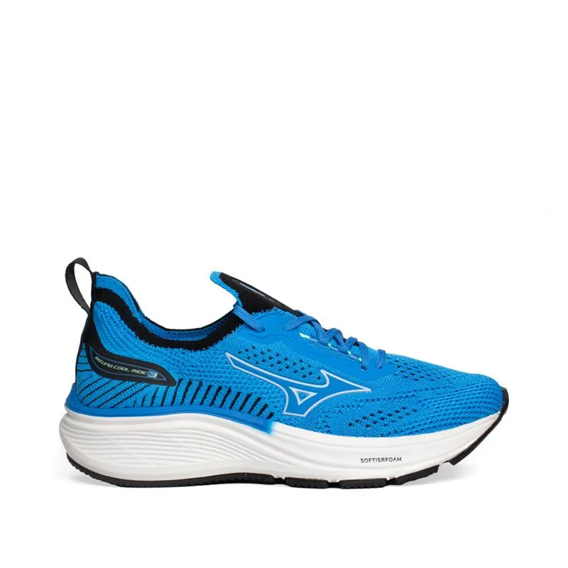 Tênis Infantil Mizuno Cool Ride 3 Junior Azul Royal/Preto - 36