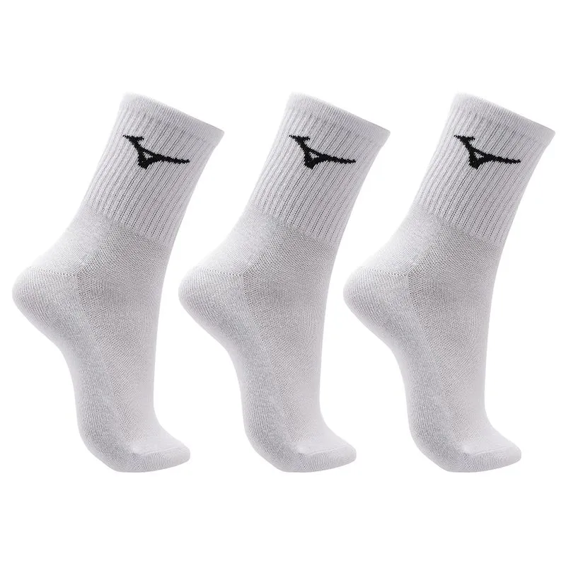 Kit Meia Cano Alto Mizuno Prime tam. 39-44 - Pacote com 3 pares 39-44 Branco