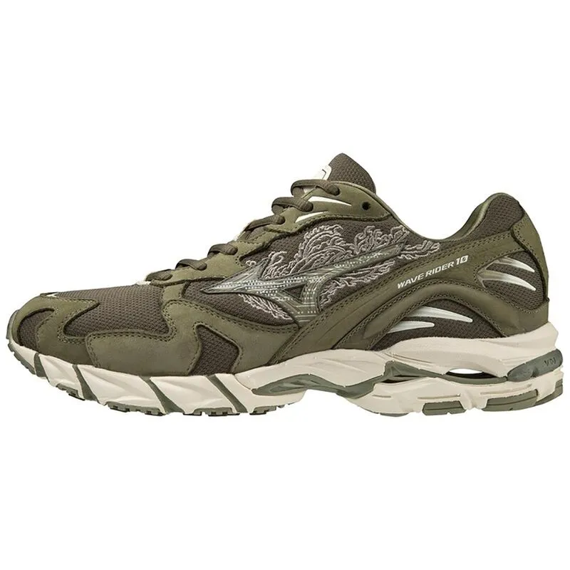 Tênis Mizuno Wave Rider 10 x Maharishi 38 Verde
