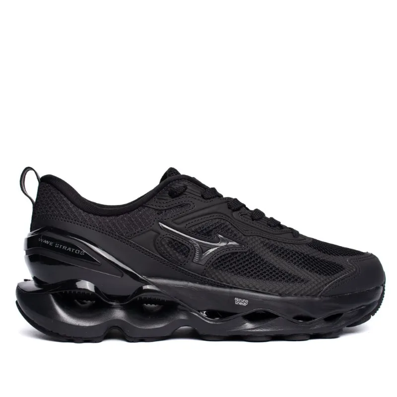 Tênis Masculino Mizuno Wave Stratos Ls Corrida Preto - 40