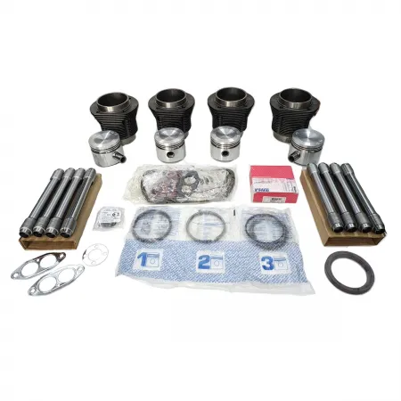 Kit de Pistão Mahle 85,50mm para Motor Volkswagen à Ar 1600cc Até 1984 Gasolina Fusca, Kombi, Brasília, SP2, TL, Karmman Ghia, Gurgel e Puma
