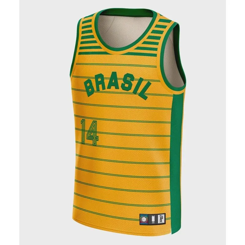 Camiseta Regata Seleção Brasileira fiba Personalizado