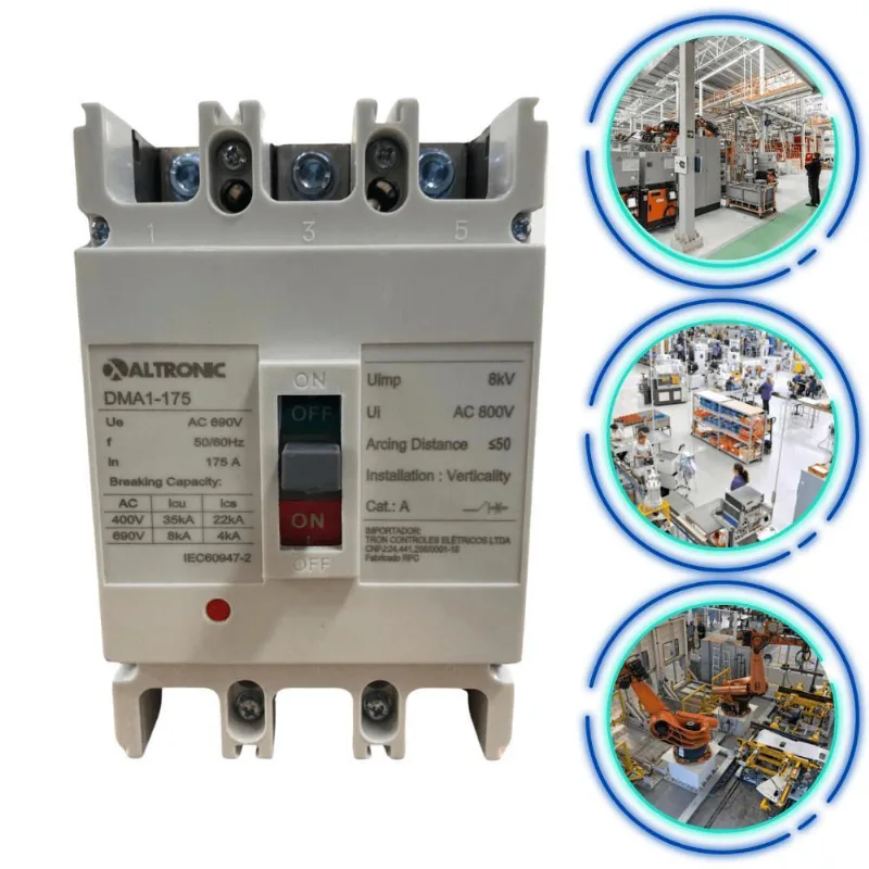 Disjuntor Caixa Moldada Tripolar 175A Altronic