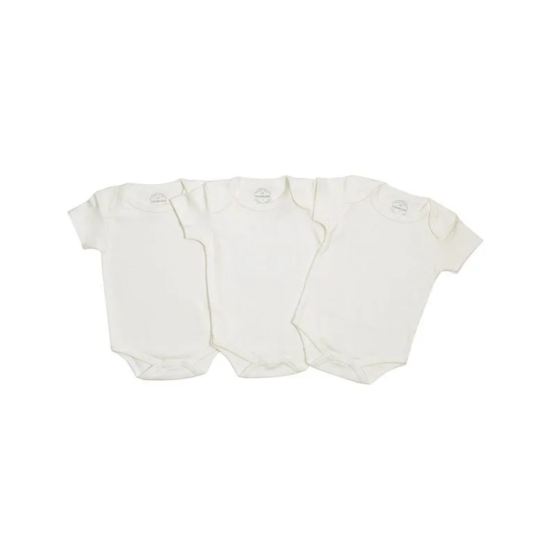 Kit Bodies 3 peças Petutinha Baby Off White 9 a 12 meses