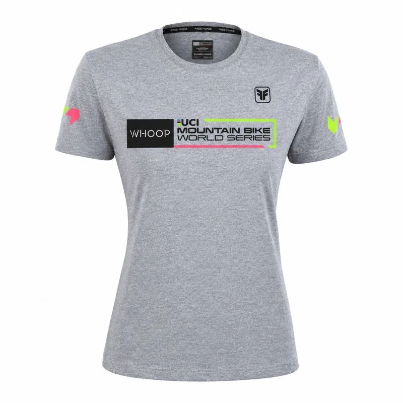 Camiseta feminina Free Force UCI MTB World Series P / Cinza