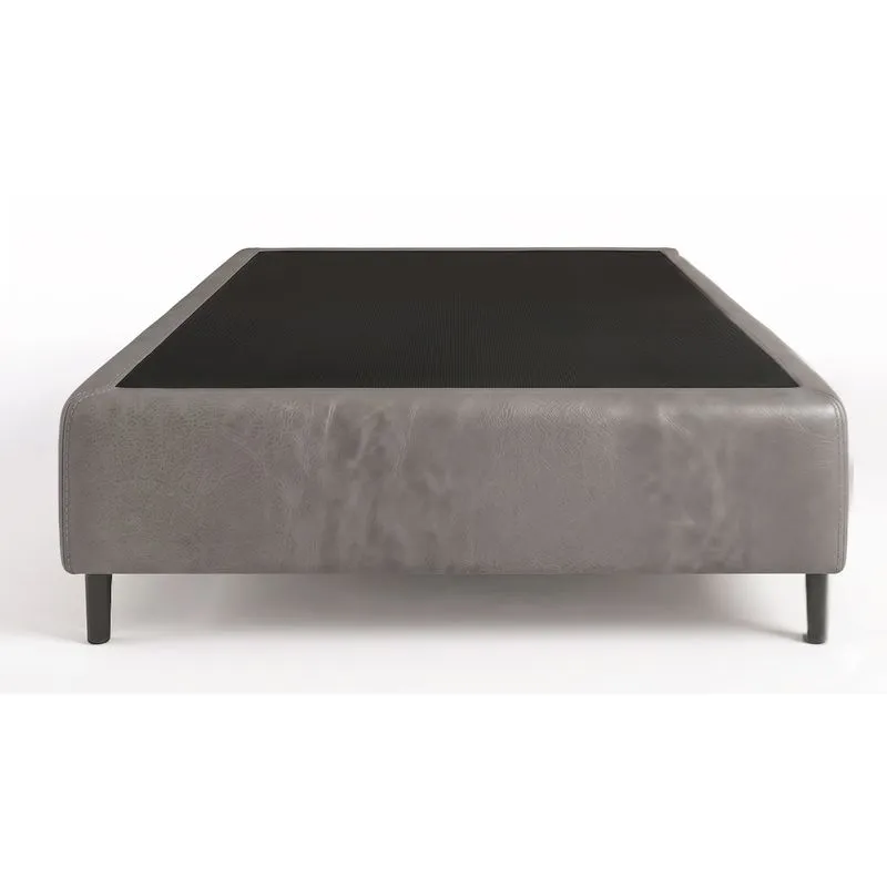 Cama Box Solteiro Sintetico Cinza 78x188x35 - Santo Box