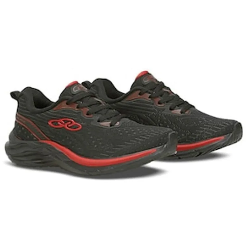 Tênis Infantil Valente Kids Olympikus - Preto/Vermelho Preto 34