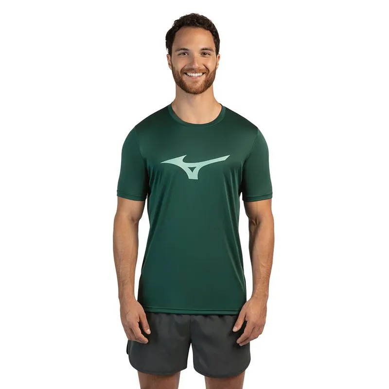 Camiseta de Corrida Masculina Mizuno Run Spark M / Verde