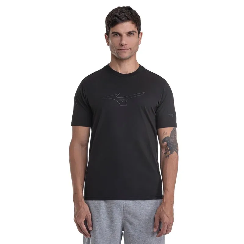 Camiseta Casual Mizuno Big Logo Masculina G / Preto