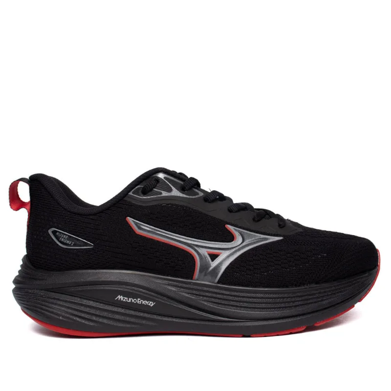 Tênis Masculino Mizuno Enigma 3 Fitness Preto/Vermelho - 38