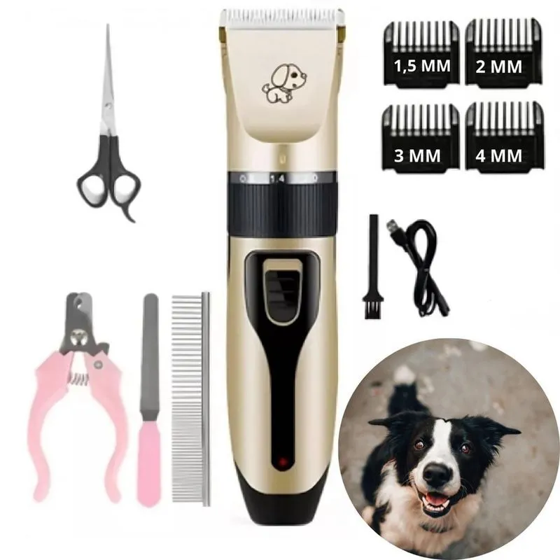 Kit Completo Tosa Pet - Máquina, Lixa E Alicate Performance