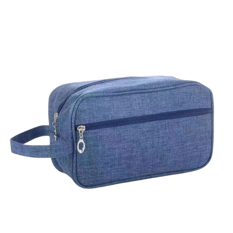 Bolsa Necessaire Estojo Organizadora de Objetos maquiagem Cosméticos Multifuncional Portátil Impermeável Único / Azul