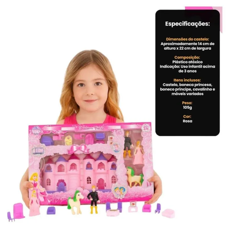 Castelo Princesa Completo Com Personagens Infantis