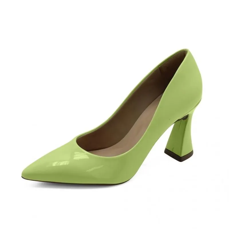 Scarpin Lemon Salto Flare Mariotta
