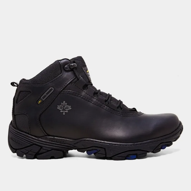 Bota Couro Bull Terrier Canadian II Masculina - Masculino - Preto+Marrom