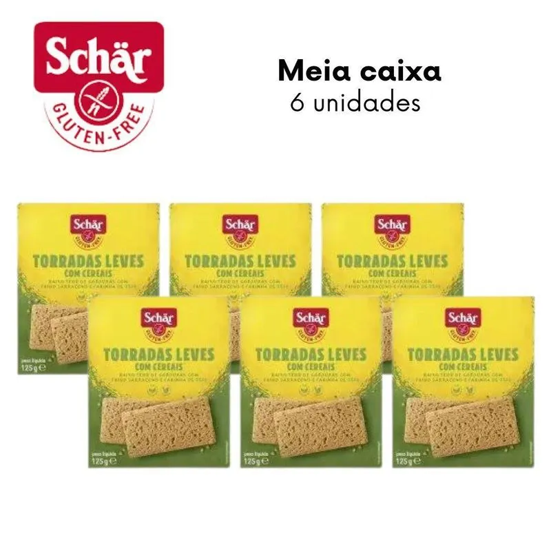 Kit Torrada Leve Com Cereais Fette Croccanti Dr. Schar 125g