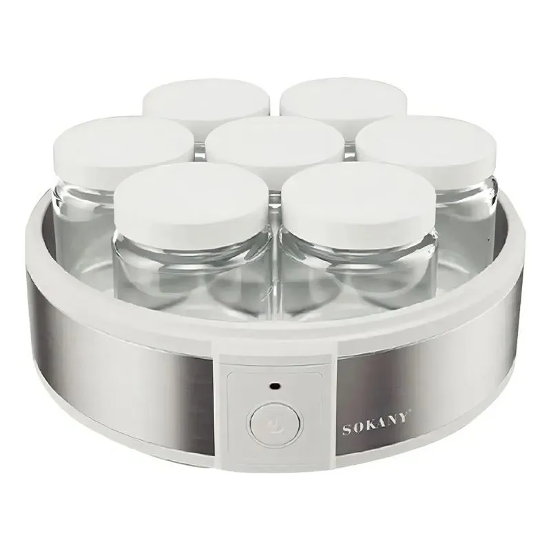 Máquina De Iogurte Grego Elétrica Redonda - Branca 110v
