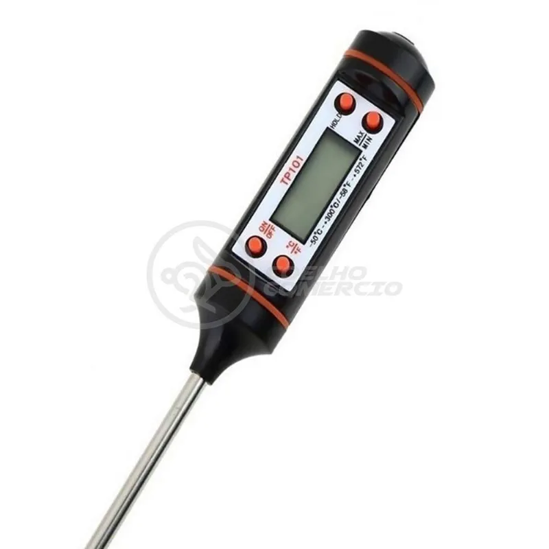 Termômetro Culinário Cozinha Digital Mede -50ºc A +300ºc