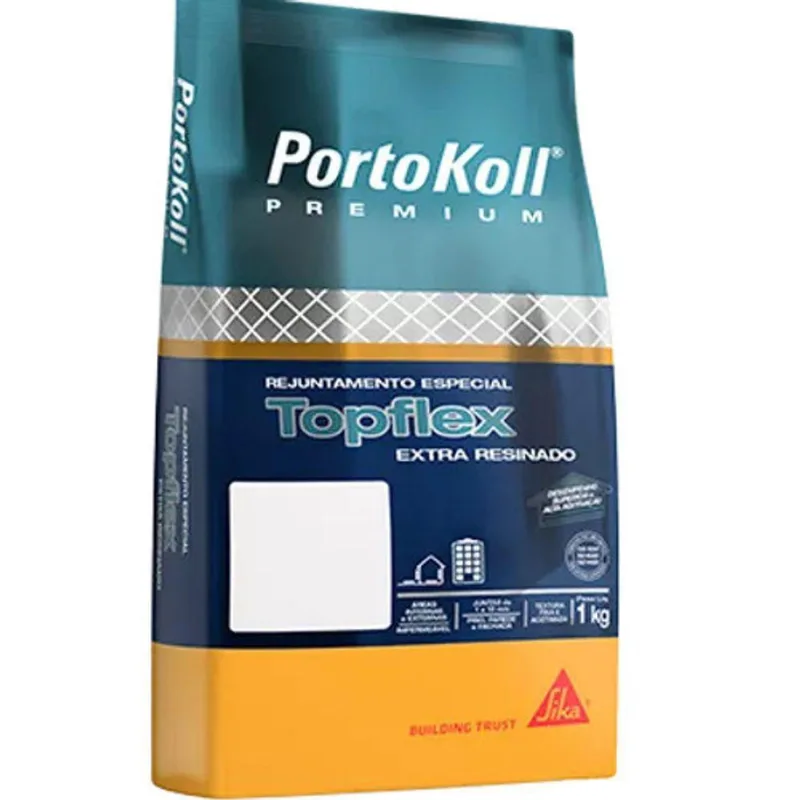 Rejunte Resinado-topflex Preto 1kg Portokoll