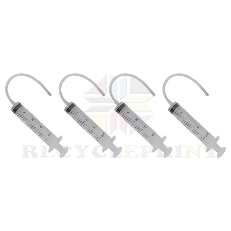Seringa Mangueira Para Limpar Cabeçotes Impressoras 20ml 4x