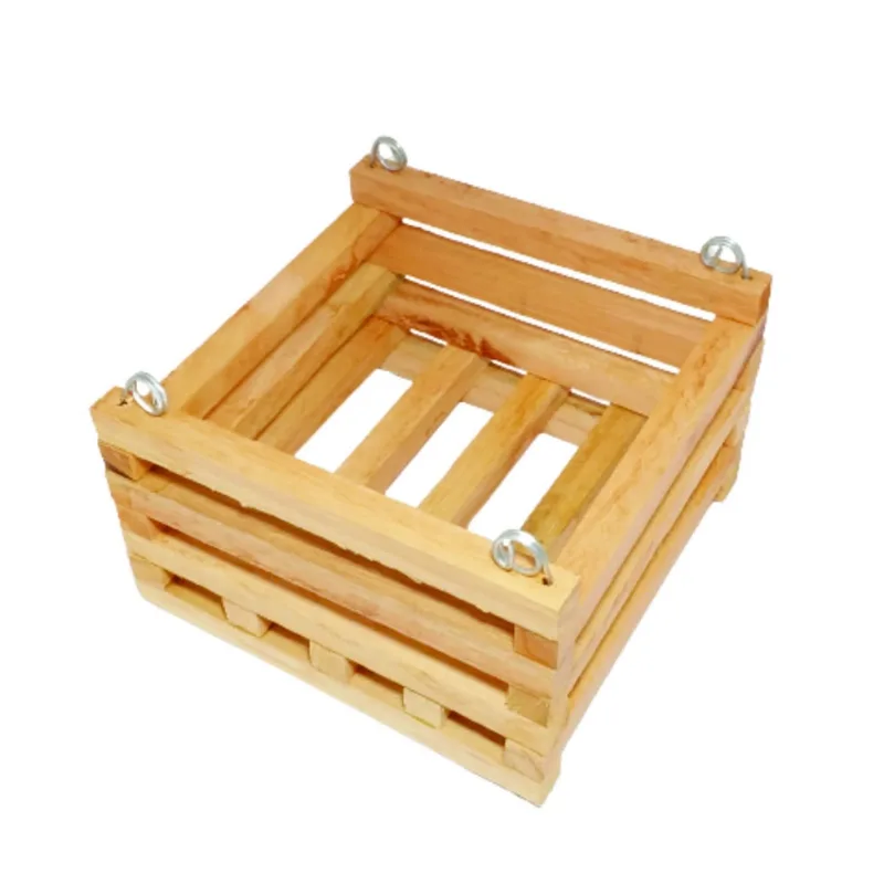 Cachepots De Madeira Rústica 15X15X10 - Kit 6 Un