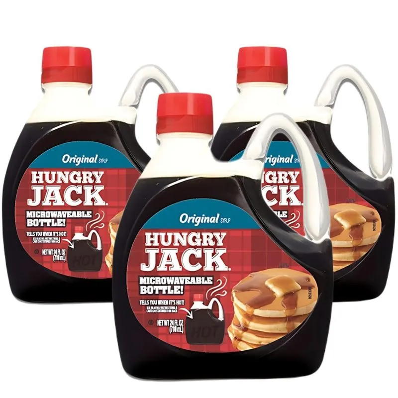 Kit Com 3und Xarope De Maple Hungry Jack 710ml