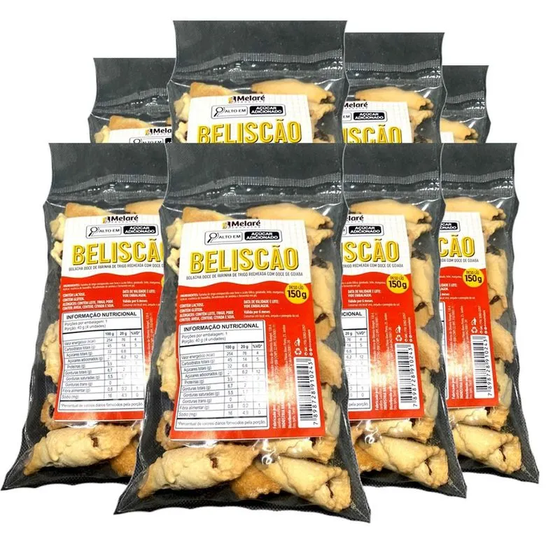 Kit Com 8und Doce Beliscão Melaré 150g