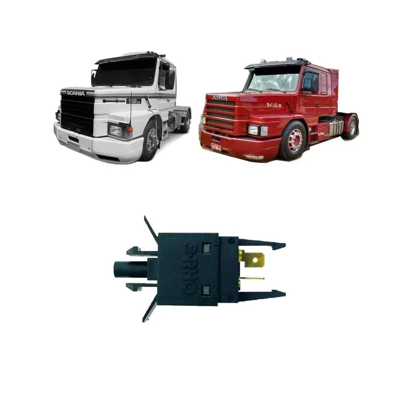 Interruptor Pedal Freio Moderno Contato Prata Scania